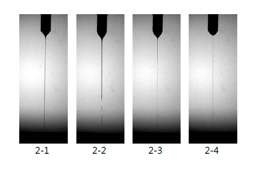 2번 잉크의 EHD jetting 특성