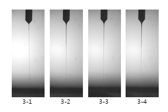 3번 잉크의 EHD jetting 특성