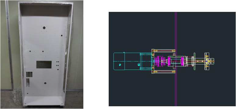 R2R Feeding Frame 제작 및 Reel Shaft Unit 설계도