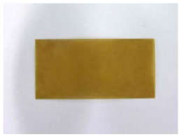 Photographs of adhesive film specimen