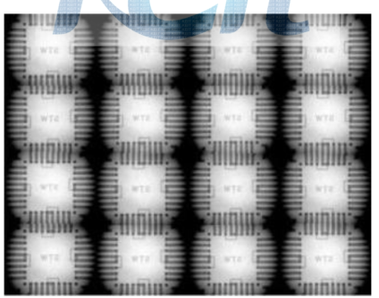 칩본딩 정렬도를 나타내는 X-ray 이미지