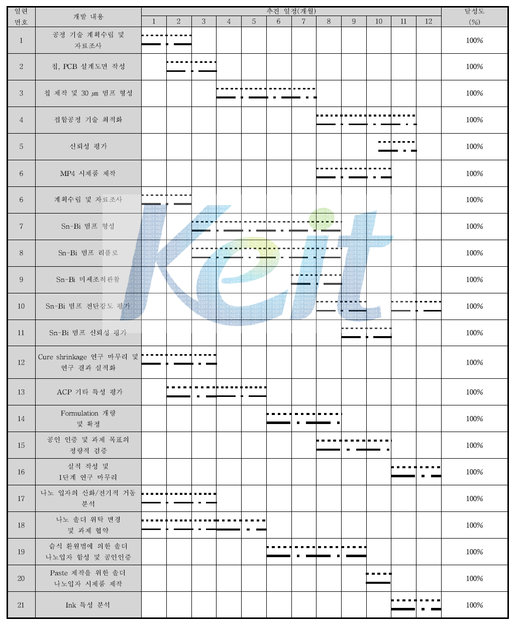 3차년도 연구 개발 추진 일정