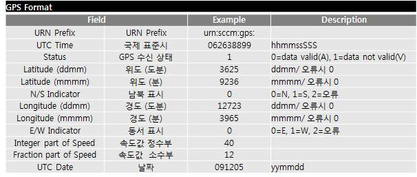 SCCM 코드 체계 정의 - GPS