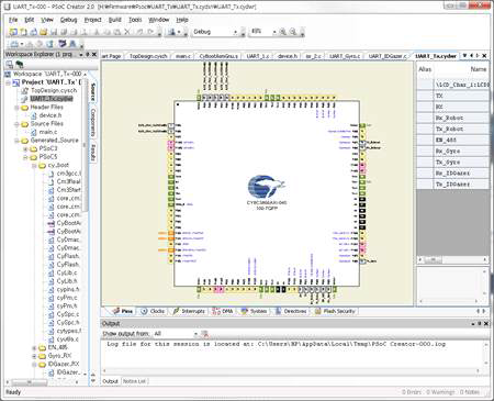 PSoC Creator : Pin Setting