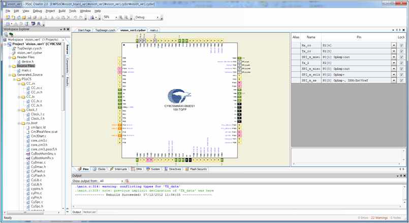 PSoC 모듈 설계 (Pin setting)