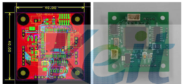 (a) PSoC 모듈 layout (b) PSoc 모듈