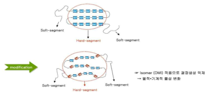 DMT isomer인 DMI 적용 공중합 모식도