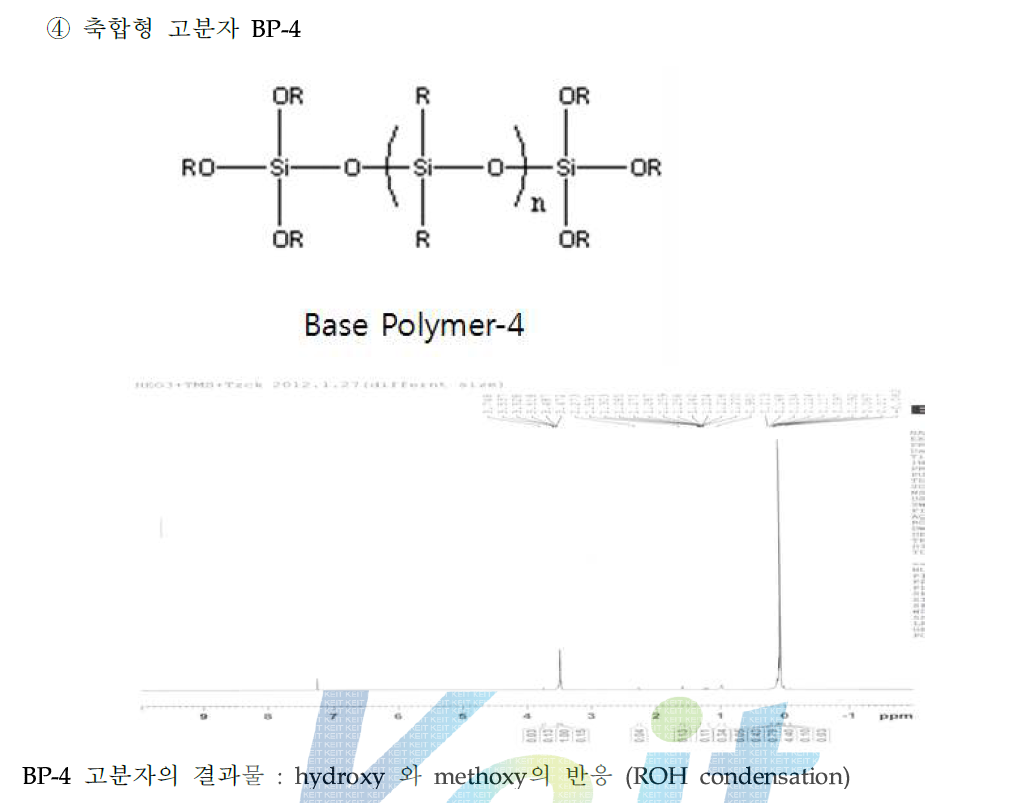 Base polymer -4 의 구조와 분석