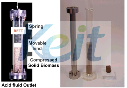 BSFT 반응기 및 반응 후 잔류 고형분