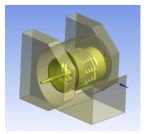 perspective view of double-inlet centrifugal blower