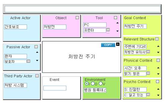 액티비티 구성항목 저작 예시