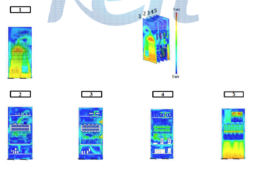 Off-Board 충전기 x-z 단면유속 1 Door 모델