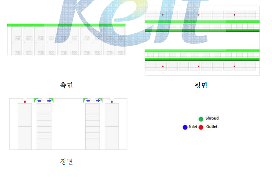 Case.1 모델 냉각공기 가이드라인 생성 상세도