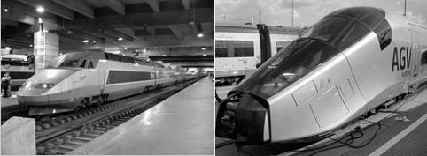 프랑스 TGV와 AGV 모습