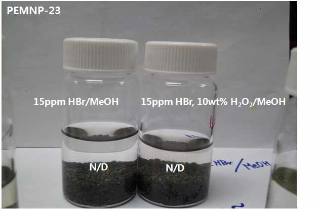 Pd Leaching Test (Static) : 상온, 72시간 경과