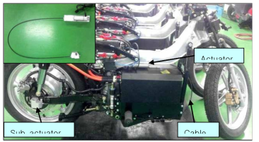 회생제동용 Actuator 및 모터 장착