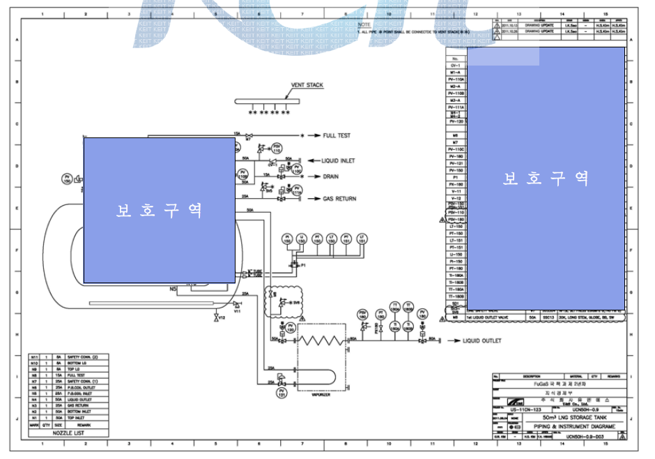 LNG Fuel Tank P&ID Drawing