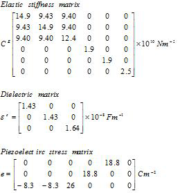 압전소자의 Coupled equation