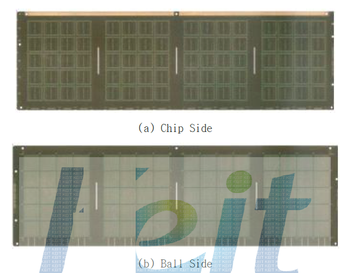 130um 범프 피치 FC-CSP기판 사진