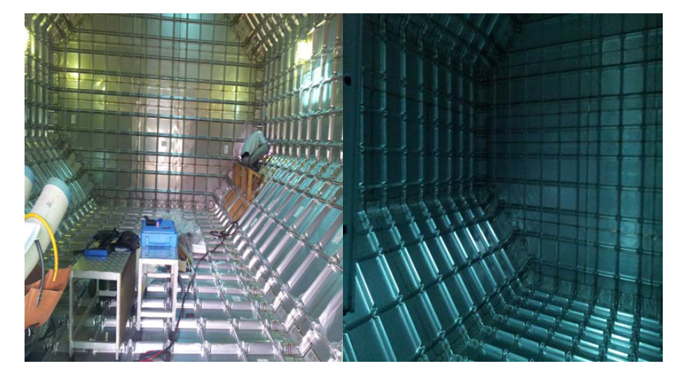 membrane 시공 및 mock-up 내부 설치 완료
