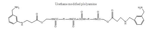 Urethane modified polyamine의 구조