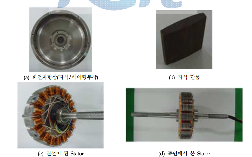 Prototype으로 제작된 모터 부품