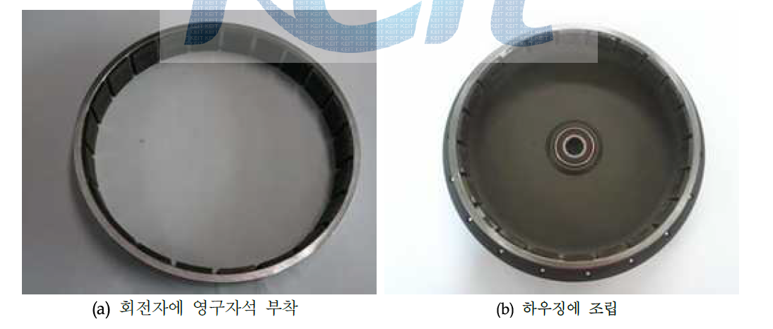 영구자석 부착과 조립