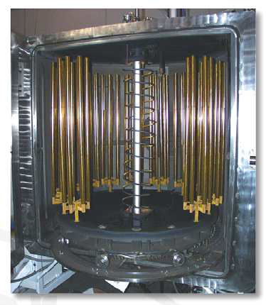 Arc ion plating chamber 및 TiN이 증착된 suspension frame