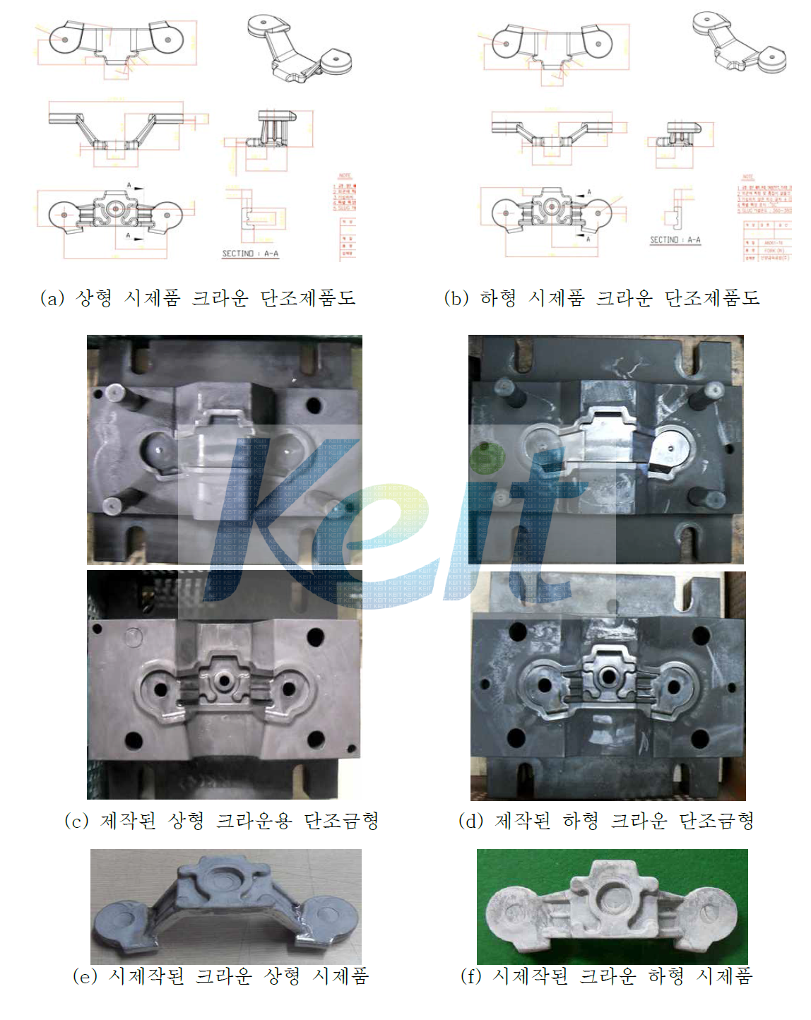 단조 시제작한 크라운 시제품