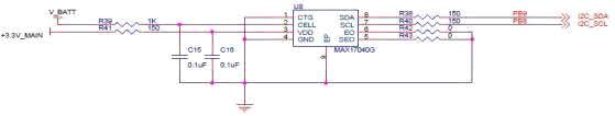 MCU-Battery Gauge IC 회로도