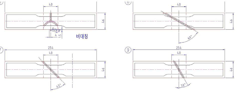 용접 조건 도출용 시편 도면(2)