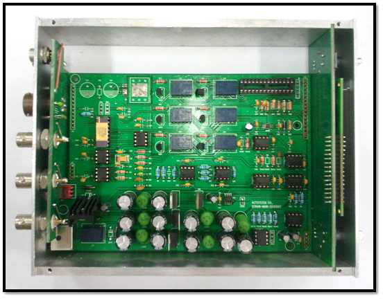 개발된 Load Cell 앰프 내부