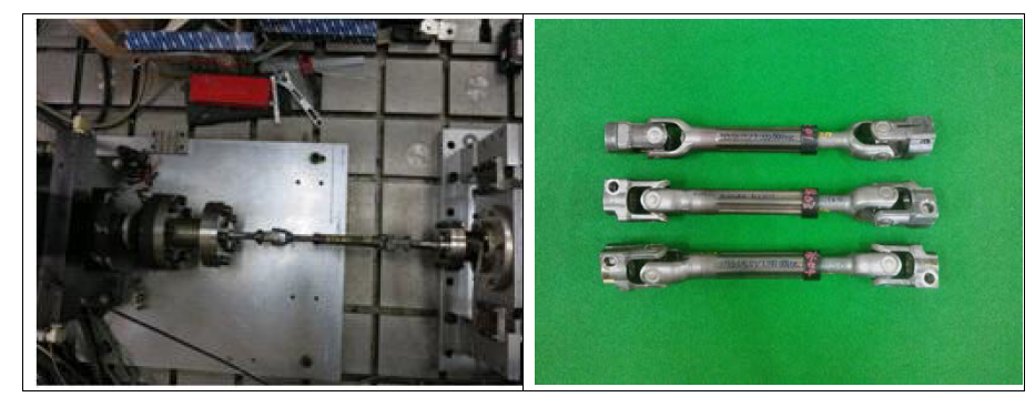 Torsional Strength 시험 장침 및 시료