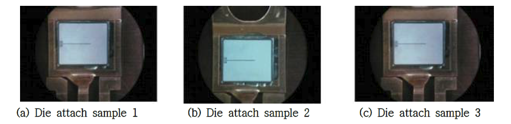 Die attach sample