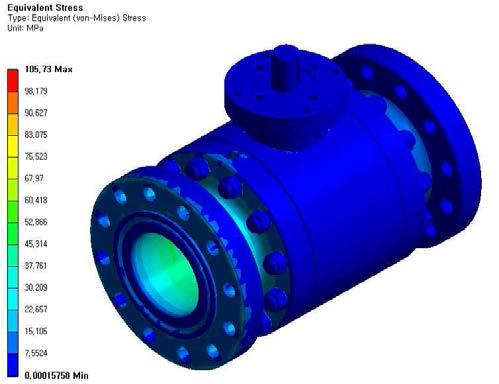 볼밸브 응력분포