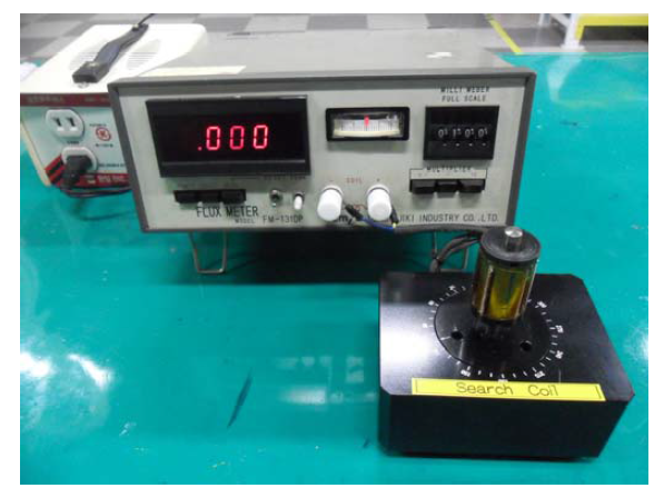 Flux meter and search coil