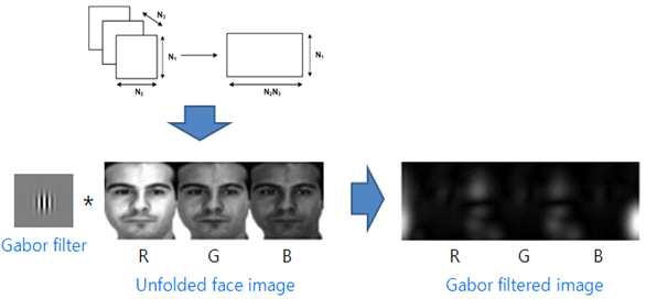가보 웨이블릿(Gabor Wavelet)을 이용한 텐서(tensor) 기반 컬러 텍스처 얼굴 특징 추출