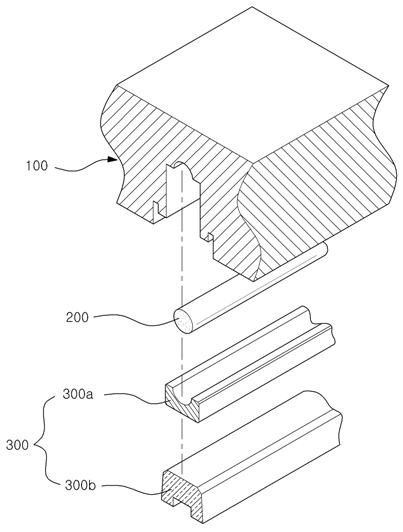 공개특허 10-2006-0003831 ‘서셉터의 열선삽입 구조 및 방법 대표도