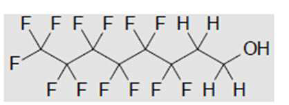 Perfluoroalkyl-1-ethanol의 분자 구조식