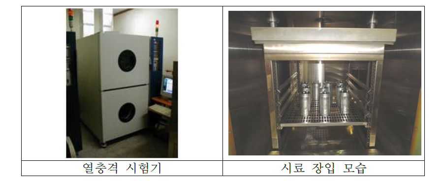 열충격 시험 사진