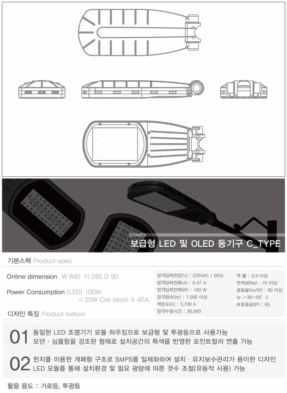 보급형 LED 및 OLED 등기구 C 기본개요