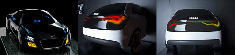 AUDI's new automotive lighting technologies at CES 2013
