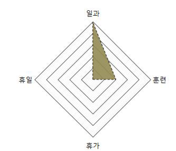 속옷 장병 생활 영역 분석