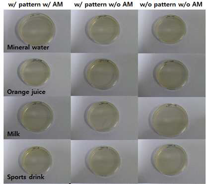 Agar plate를 이용한 물 헹굼 세척 후 ABF 특성 평가
