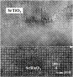 TEM image of STO/SRO stack