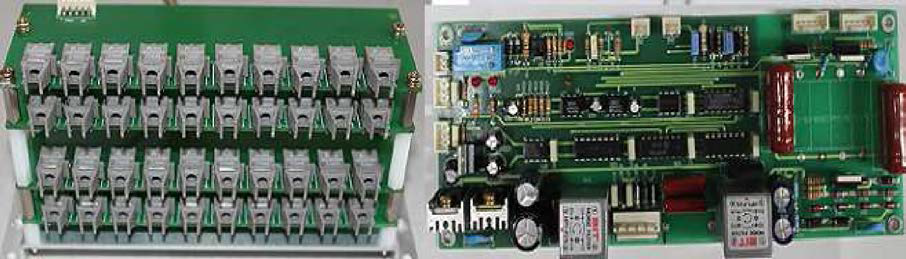 Fabricated PCB for photo switching and safety.