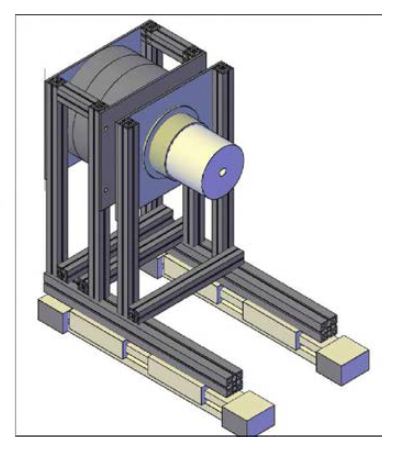 Designed small animal irradiator head.