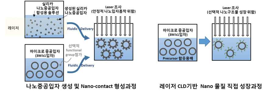 레이저 기반 마이크로-나노 접착 공정도.