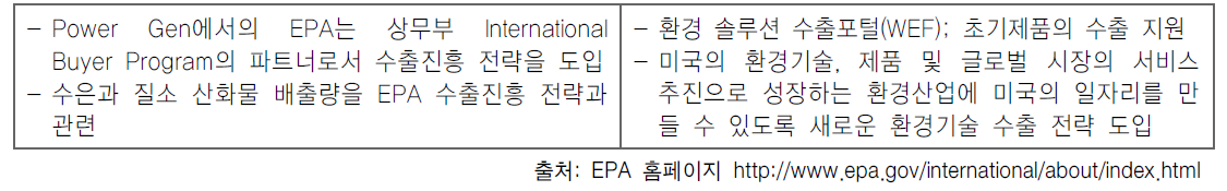 타 부처 사업과의 연계 -EPA