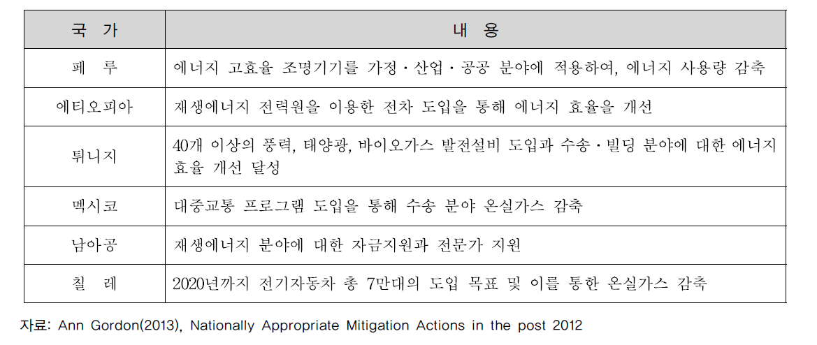 개도국 NAMA의 성공사례